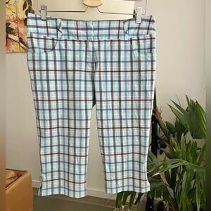 Adidas Plaid Golf/ Hiking Climalite Crops / Long Short